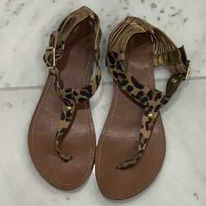 Mossimo Leopard Gladiator Sandals